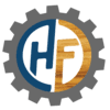 HF WooD and Metal Logo